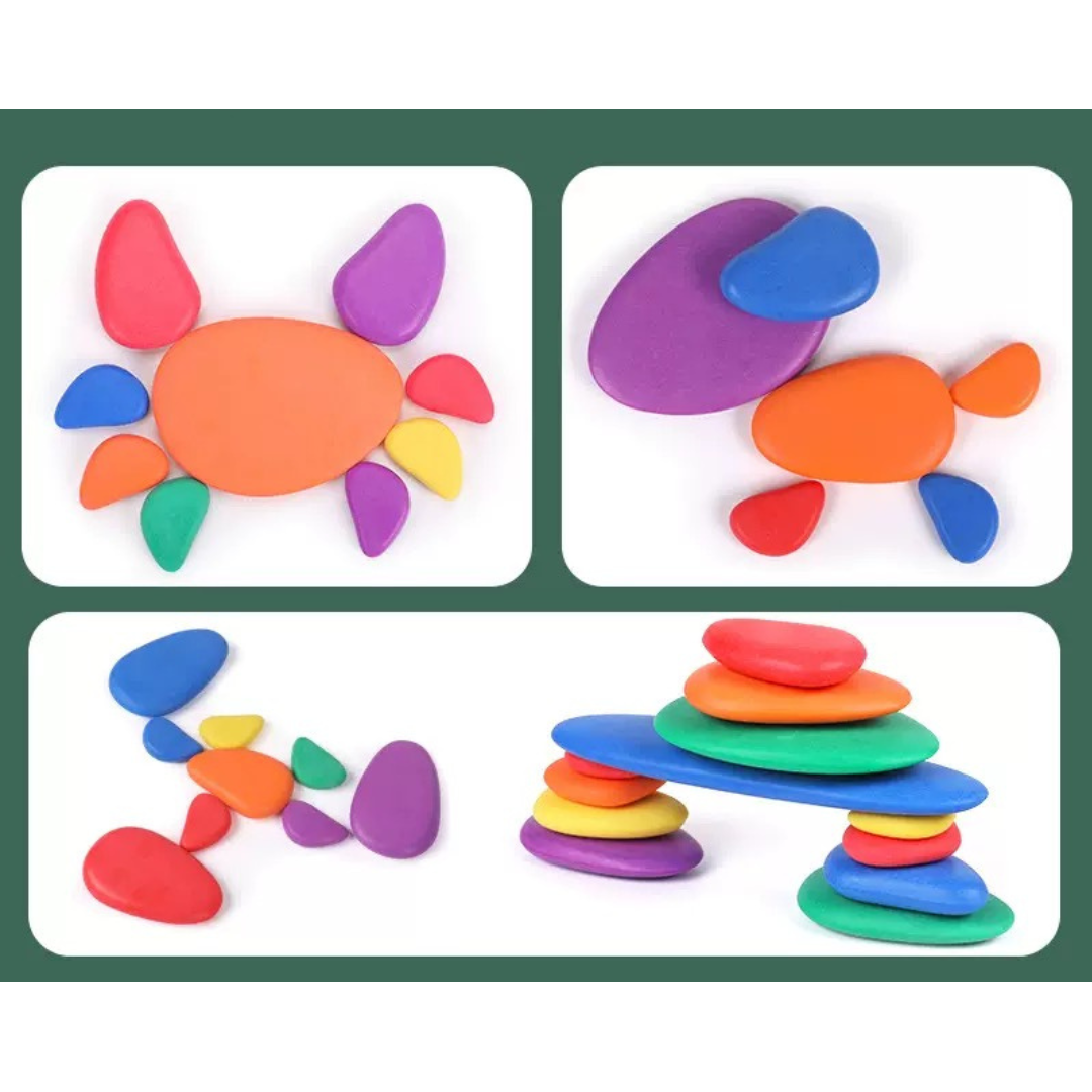 Pebblio™ – Creatief stapelplezier voor nieuwsgierige kids – Montessori Stenen