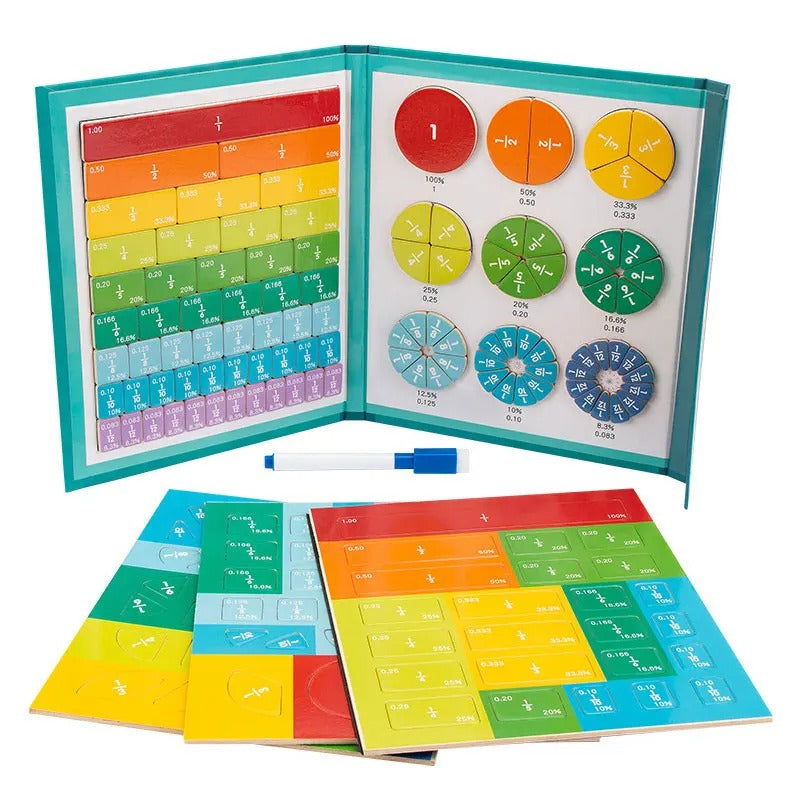 TallyUp - Leer breuken spelenderwijs! – Magnetische breukenkaarten