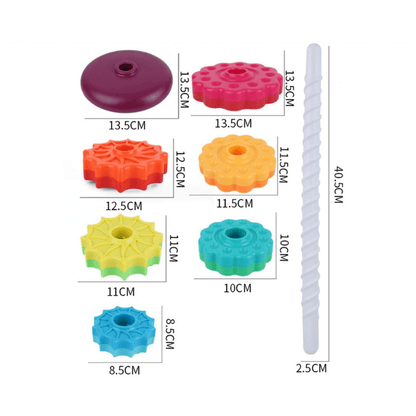 LunaTower™ – Montessori Regenboog Stapeltoren