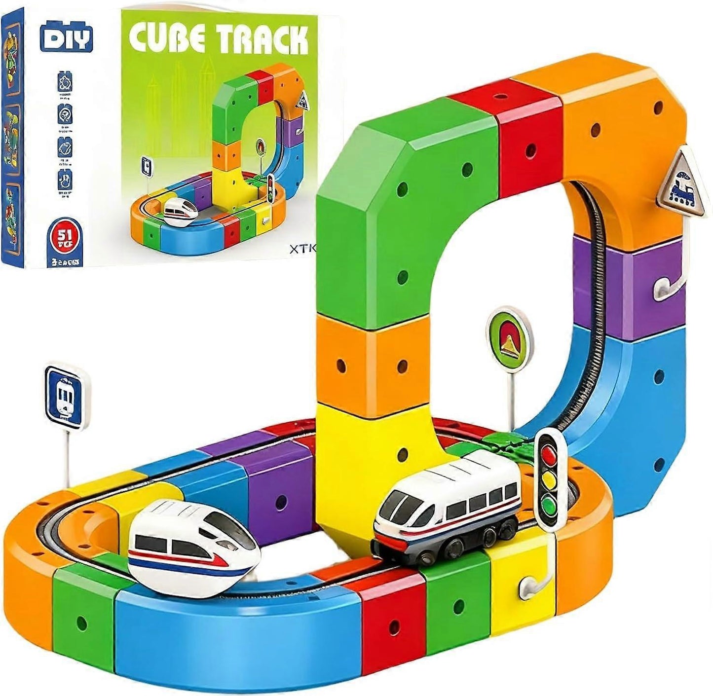 CubeRail™ – Magnetische Bouwbaan & Treinplezier