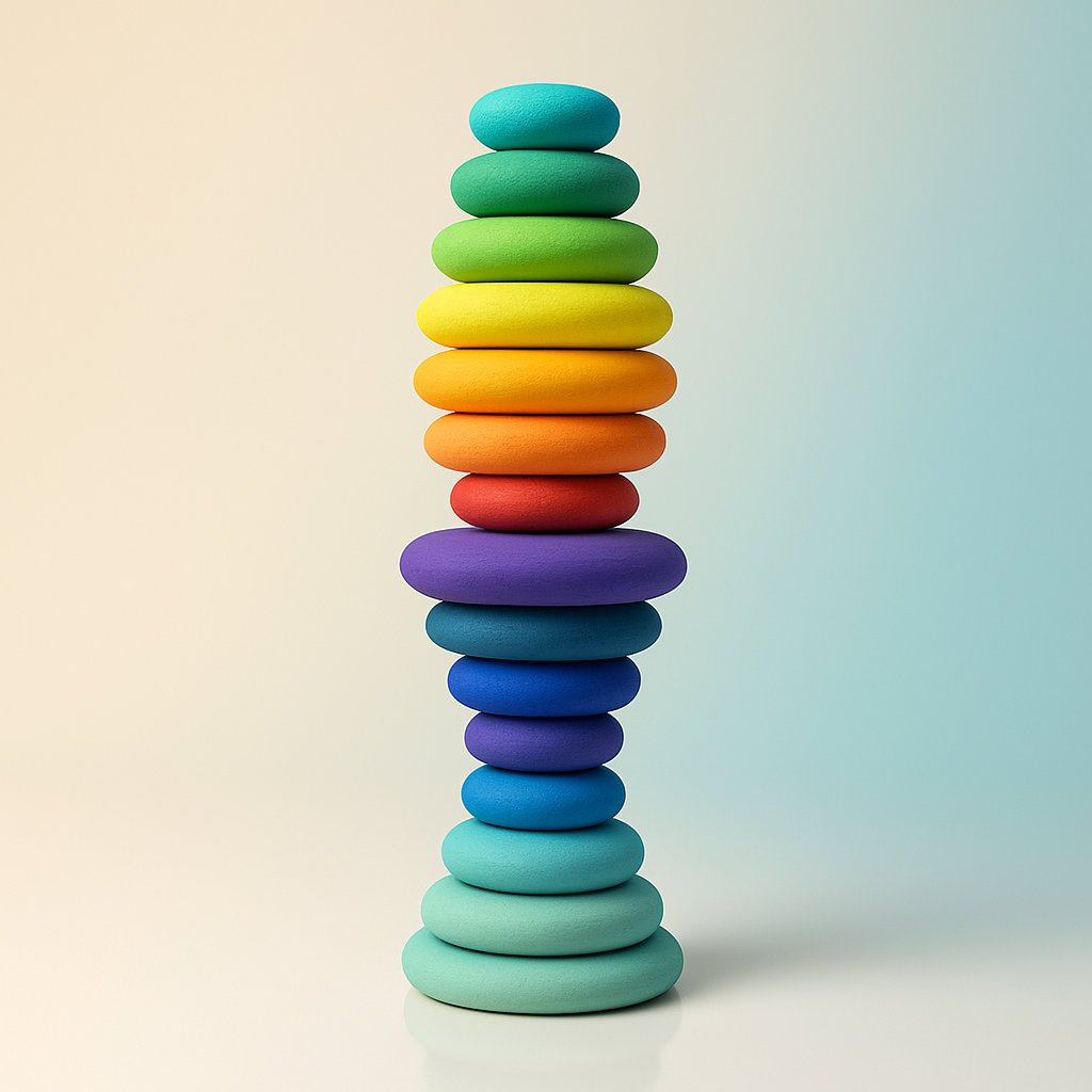 Pebblio™ – Creatief stapelplezier voor nieuwsgierige kids – Montessori Stenen