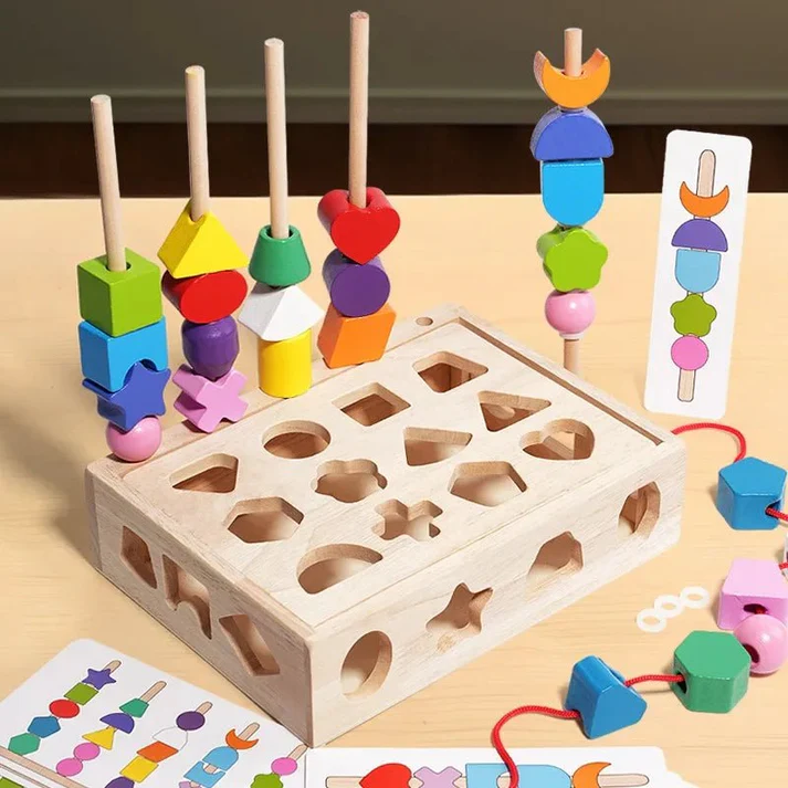 SanneSort™ – 5-in-1 Montessori vormenbox