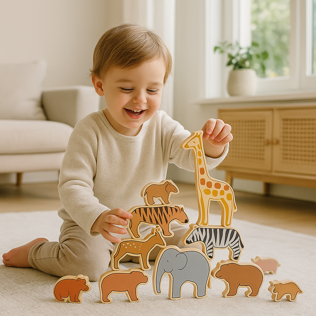 Zoe™ – Balans & Dierenplezier – Montessori Stapelspel