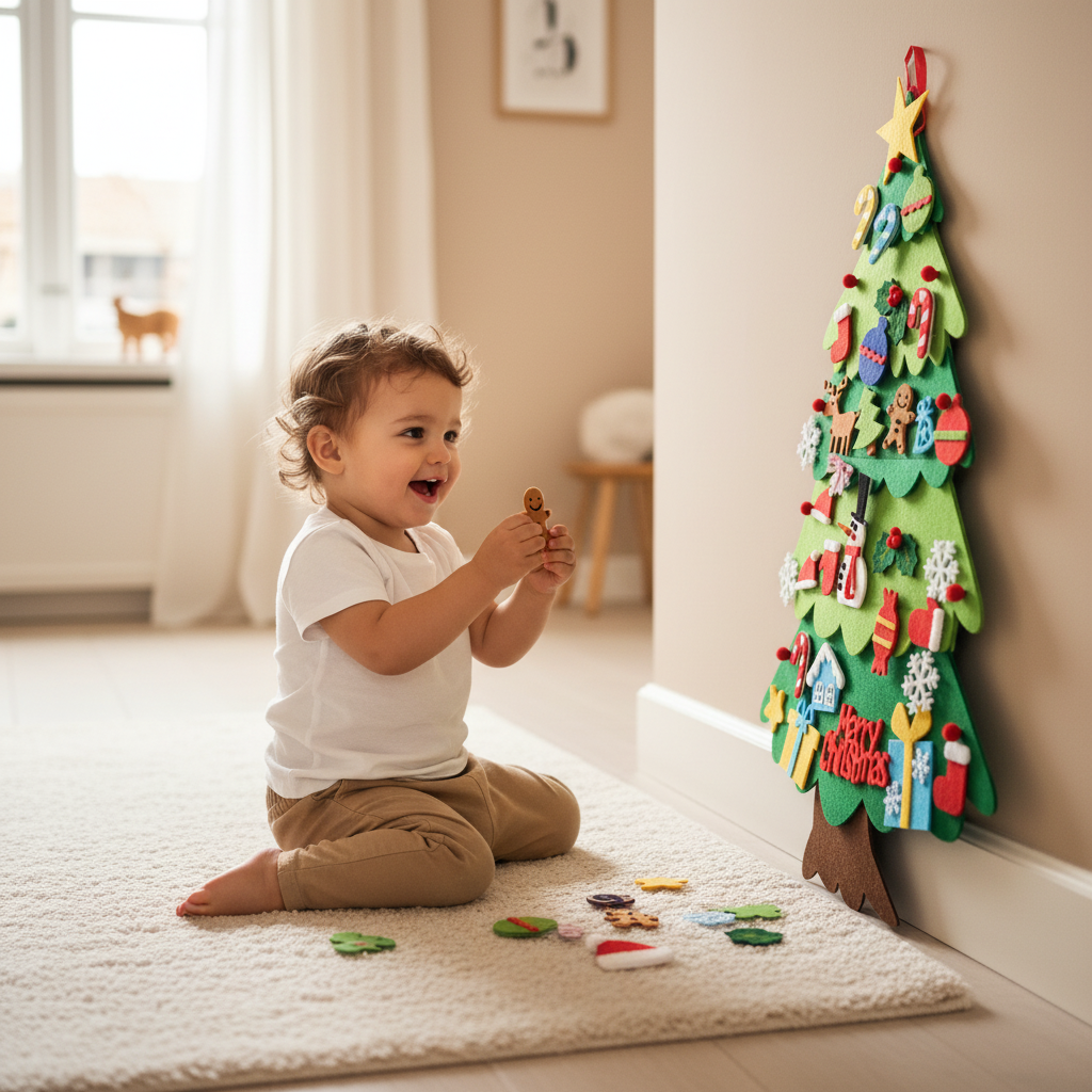 FleurBoom™ – DIY Vilt Kerstboom voor Kleintjes