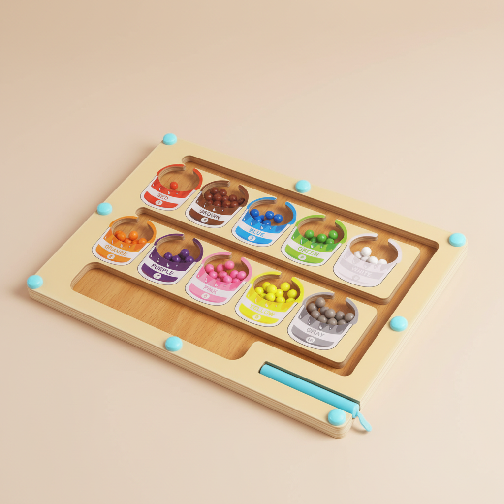 Liva™ – Magnetisch Kleurensorteer Doolhof