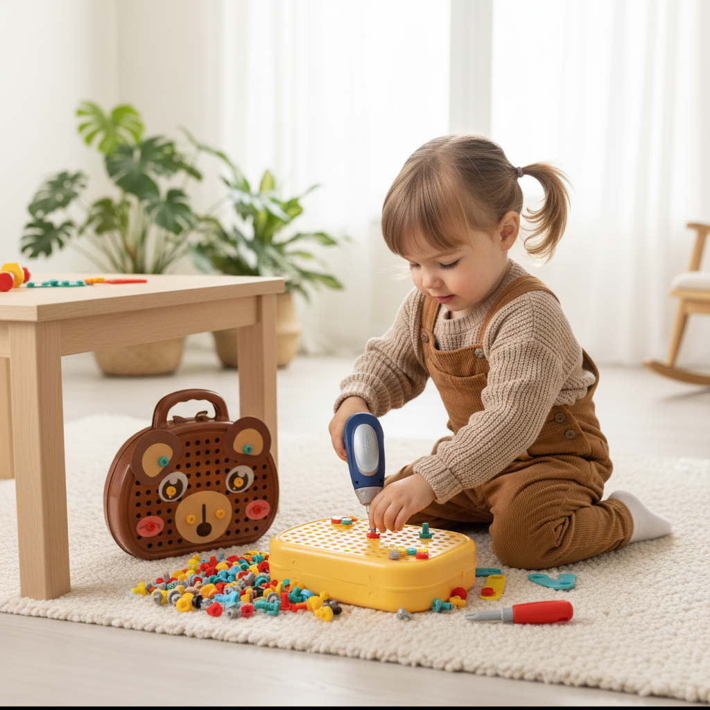 BoortjeBram™ – Montessori Bouw & Schroeftafel