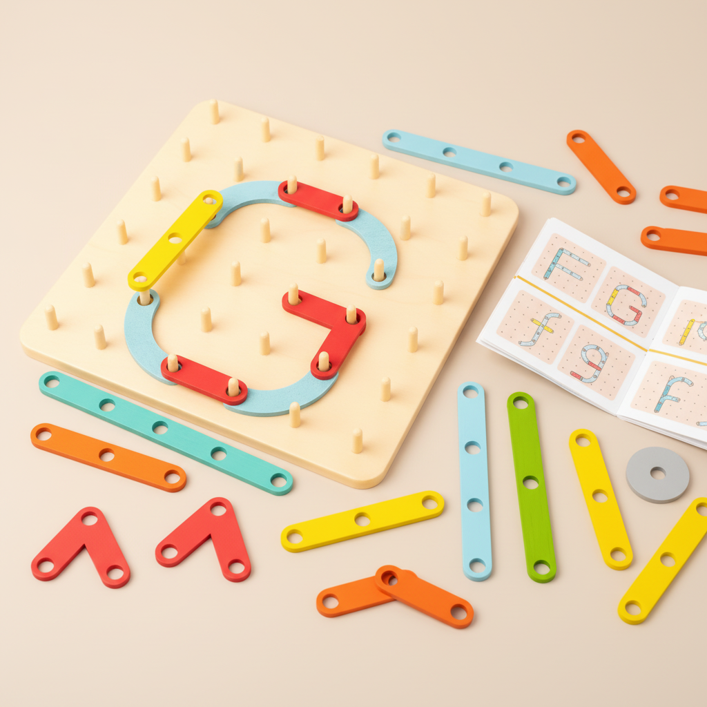 Evi™ – Montessori Geobord Puzzel