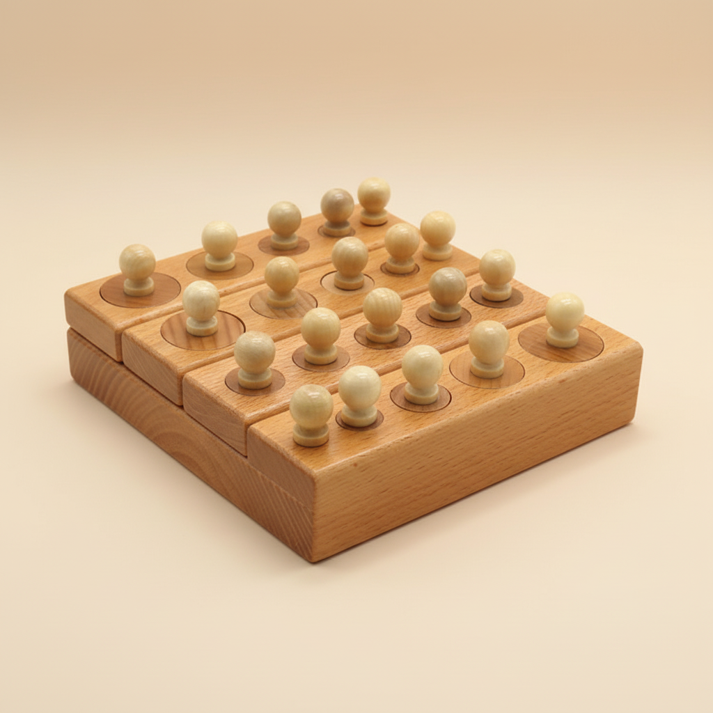 🧸 LinaCilinders™ – Montessori Cylinder Puzzel
