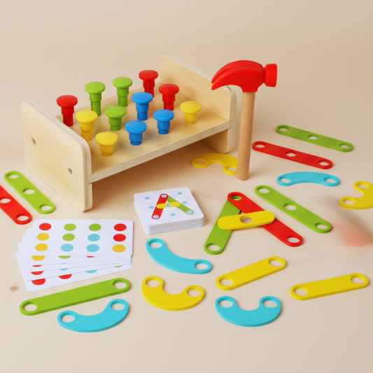 JipHammer™ – Montessori Hamer & Speeltafel