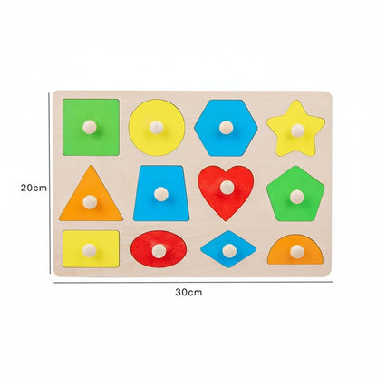 NoaPuzzel™ – Montessori Vorm- & Kleurpuzzel