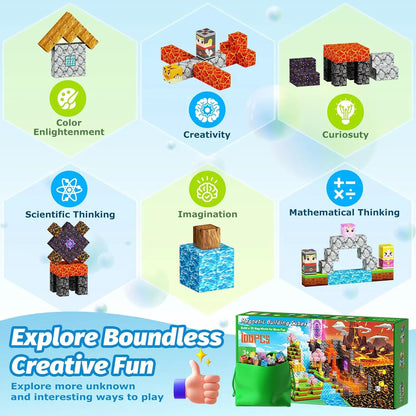 Brikko™ - Magnetic Building Cubes Set Montessori