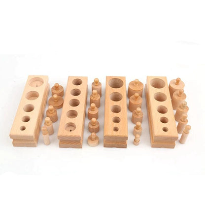 🧸 LinaCilinders™ – Montessori Cylinder Puzzel